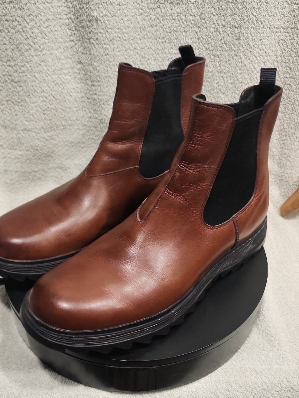 Prada Men's Leather Slip On Chelsea Boots UK10 US11